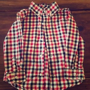 Boys checkered button down